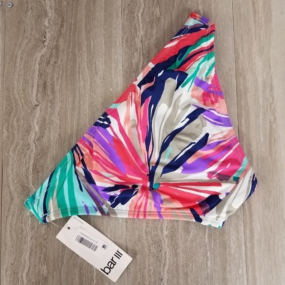 NEW Bar III Flor XS Swim Bikini Bottom Cheeky Twisted Sides $44 - Picture 6 of 8
